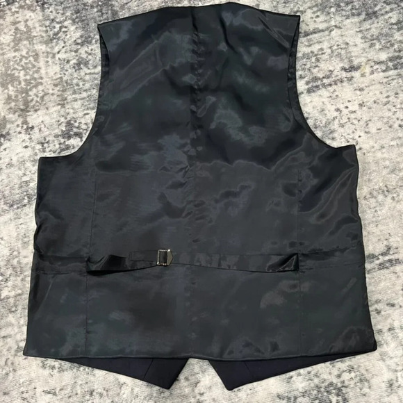 Pronto Uomo Platinum Wool Modern Fit Suit Separates Vest Navy Large - Picture 4 of 5